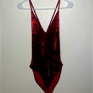Red body con bodysuit